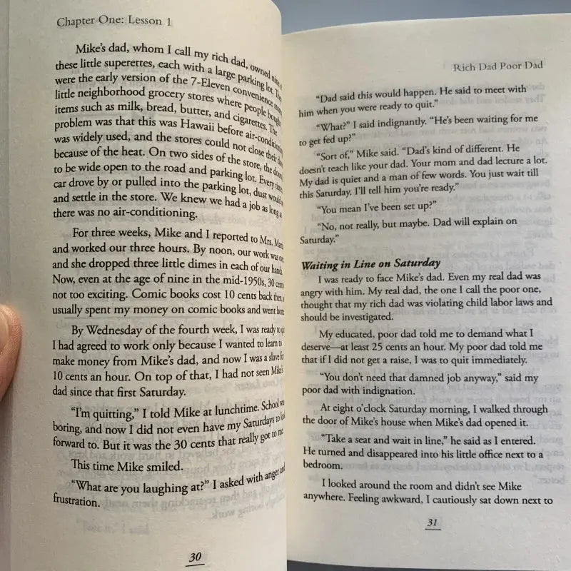 Rich Dad Poor Dad - Paperback - Robert Toru Kiyosaki Wealthy Workbooks
