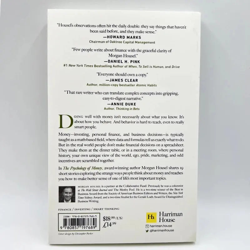 The Psychology Of Money - Paperback - Morgan Housel Wealthy Workbooks