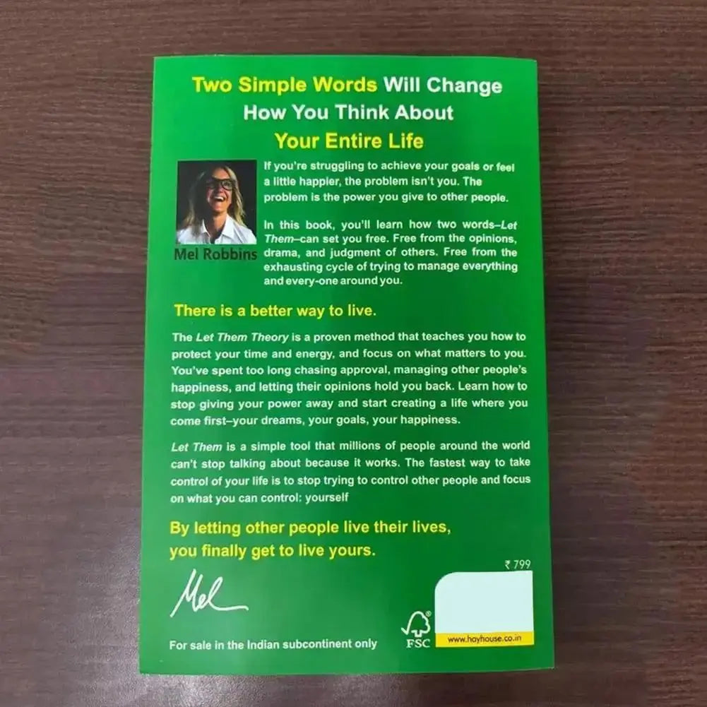 The Let Them Theory - Paperback - Mel Robbins Wealthy Workbooks