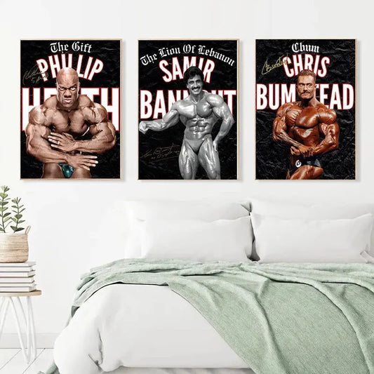 Bodybuilding Motivational Gym Posters Wealthy Workbooks
