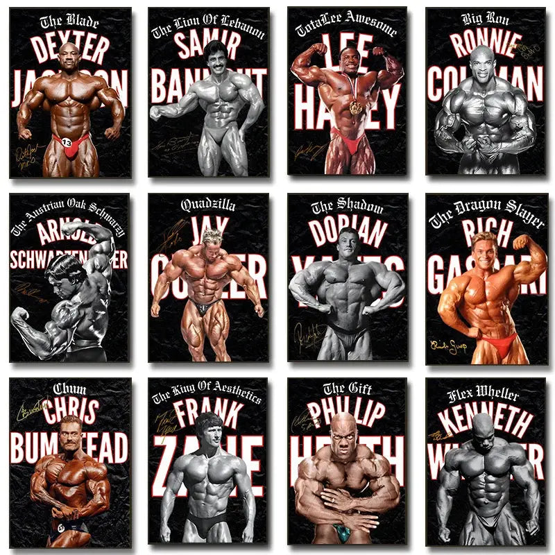 Bodybuilding Motivational Gym Posters Wealthy Workbooks