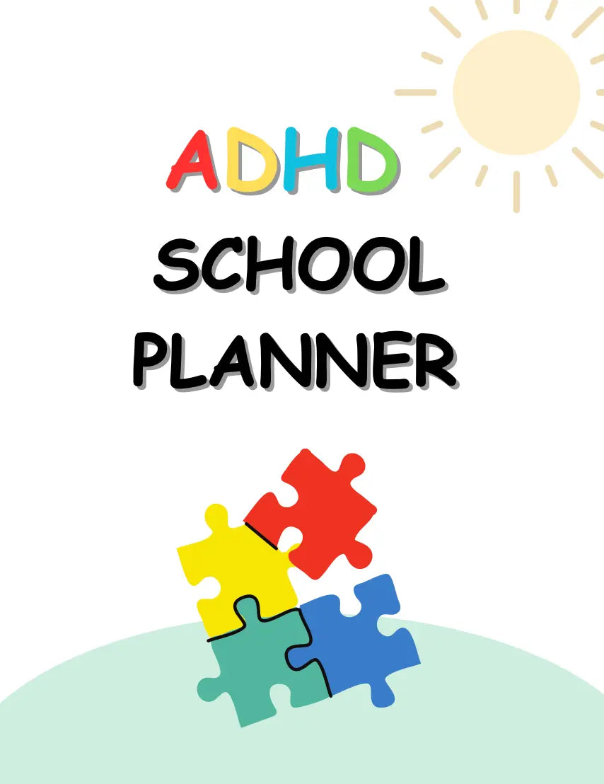 ADHD School Planner Wealthy Workbooks