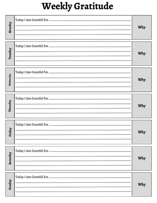 Gratitude Workbook - Gratitude Tracker Wealthy Workbooks