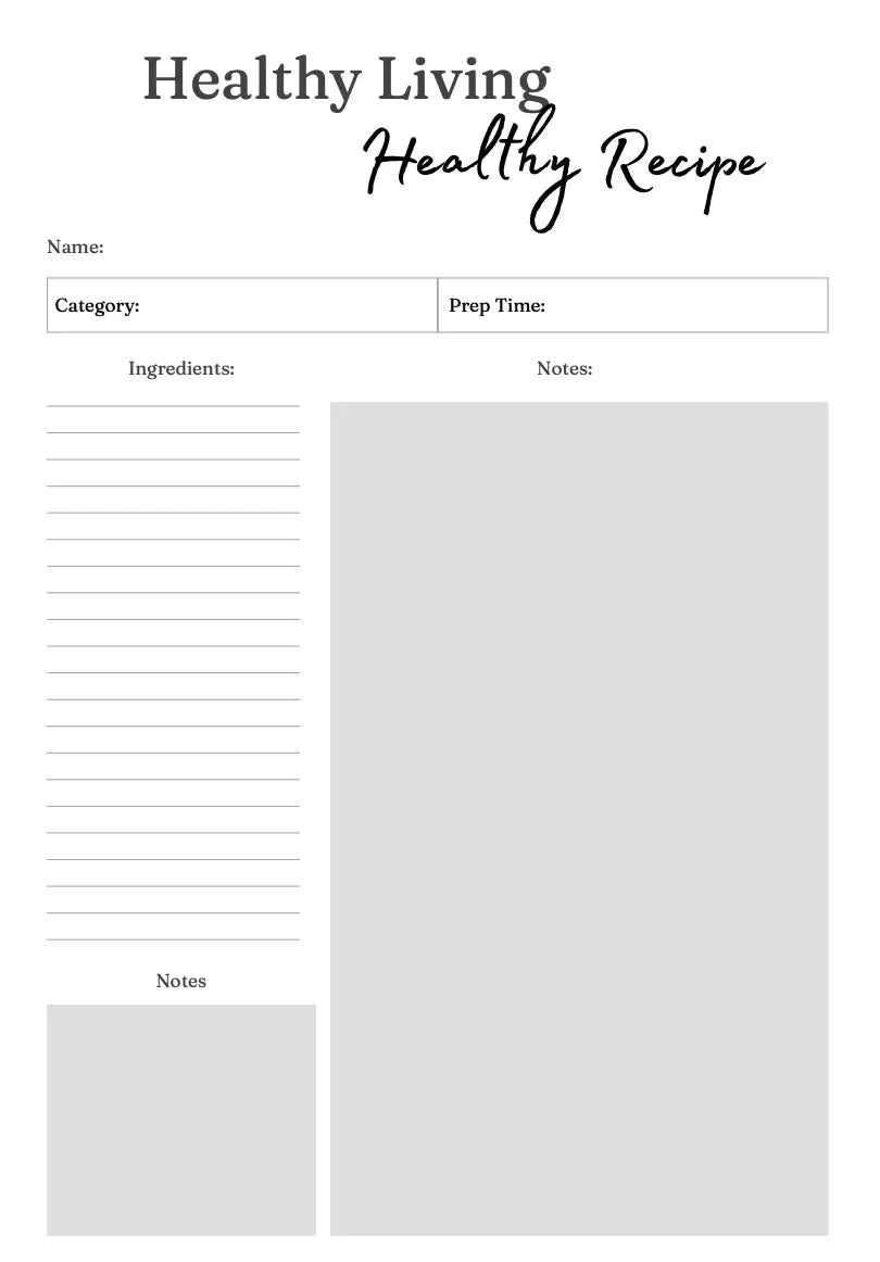 Healthy Living Journal Wealthy Workbooks
