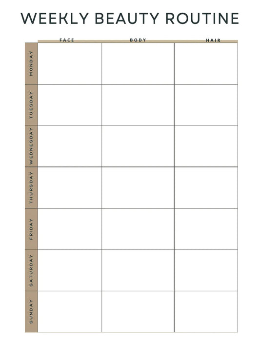 Self Care & Skin Care Planner Wealthy Workbooks