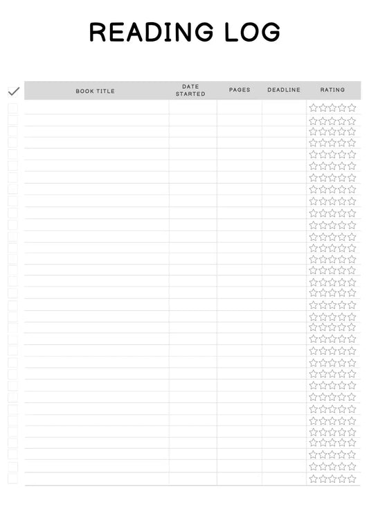 Reading Planner Wealthy Workbooks