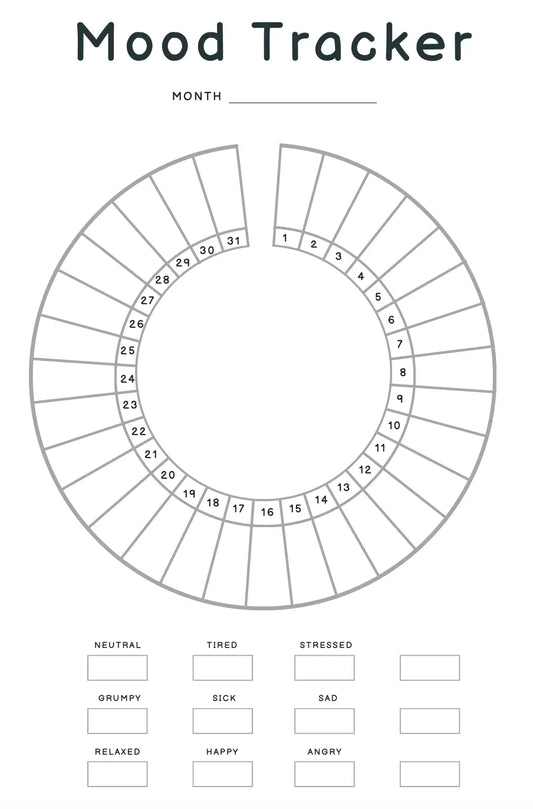 Mood Tracker Wealthy Workbooks