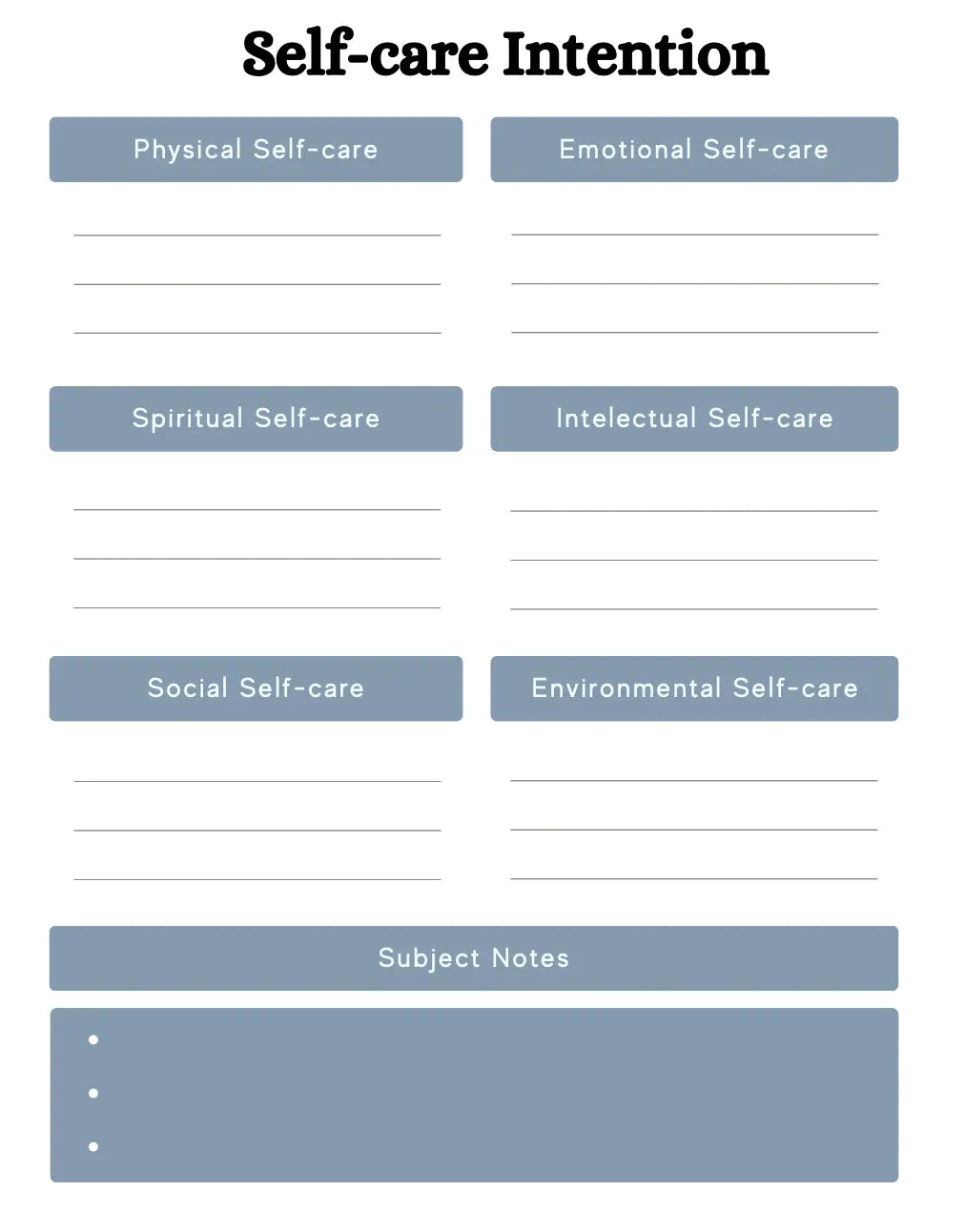 MENTAL HEALTH PLANNER Wealthy Workbooks
