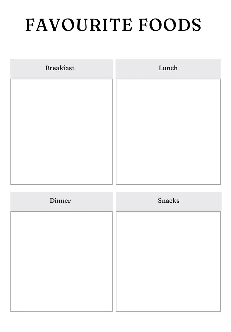 Meal Planner Wealthy Workbooks