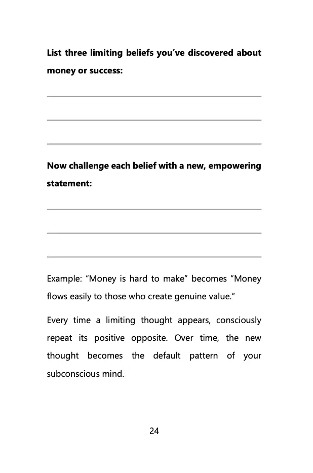 Think and Act Rich - A Workbook Inspired by Napoleon Hill Wealthy Workbooks