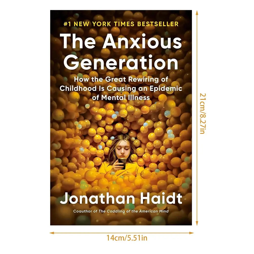 The Anxious Generation - Paperback - Jonathan Haidt Wealthy Workbooks