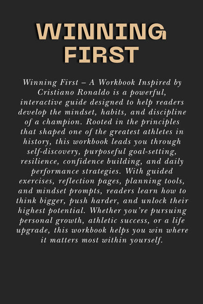 Winning First - A Workbook Inspired by Cristiano Ronaldo - Wealthy Workbooks