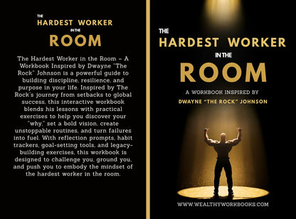 The Hardest Worker In The Room - A Workbook Inspired by Dwayne "The Rock" Johnson Wealthy Workbooks