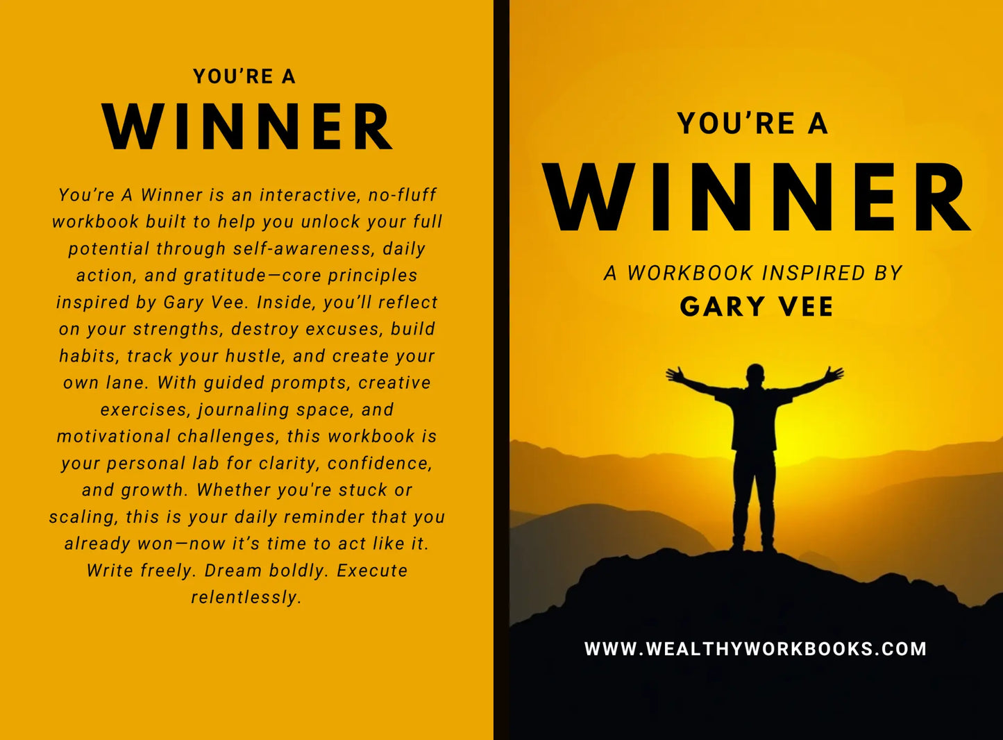 You're A Winner - A Workbook Inspired By Gary Vee Wealthy Workbooks