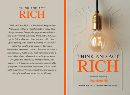 Think and Act Rich - A Workbook Inspired by Napoleon Hill Wealthy Workbooks