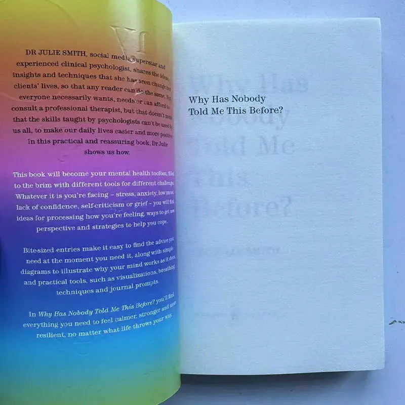 Why Has Nobody Told Me This Before? - Paperback - Julie Smith Wealthy Workbooks
