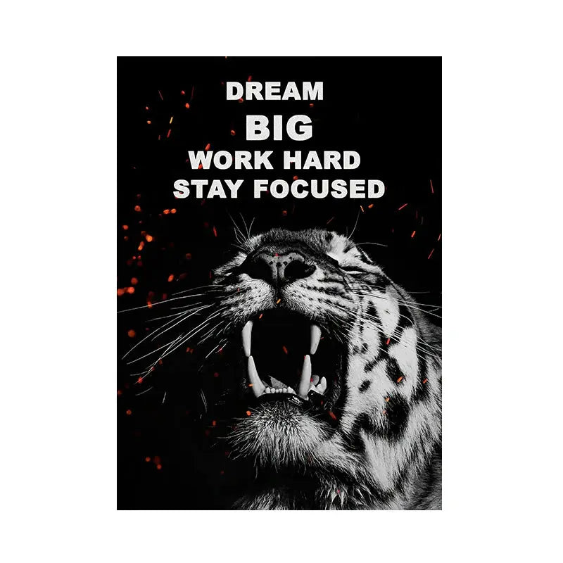 Animal Motivational Quotes Posters Wealthy Workbooks