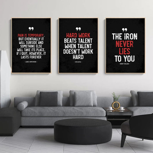 Motivational Quote Art Posters