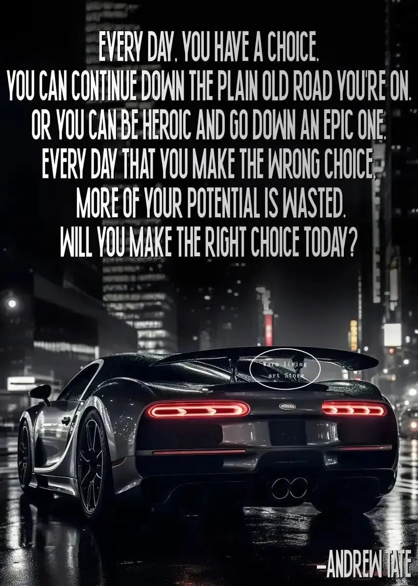 Modern Black Car Motivational Quotes Wealthy Workbooks
