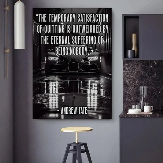 Modern Black Car Motivational Quotes
