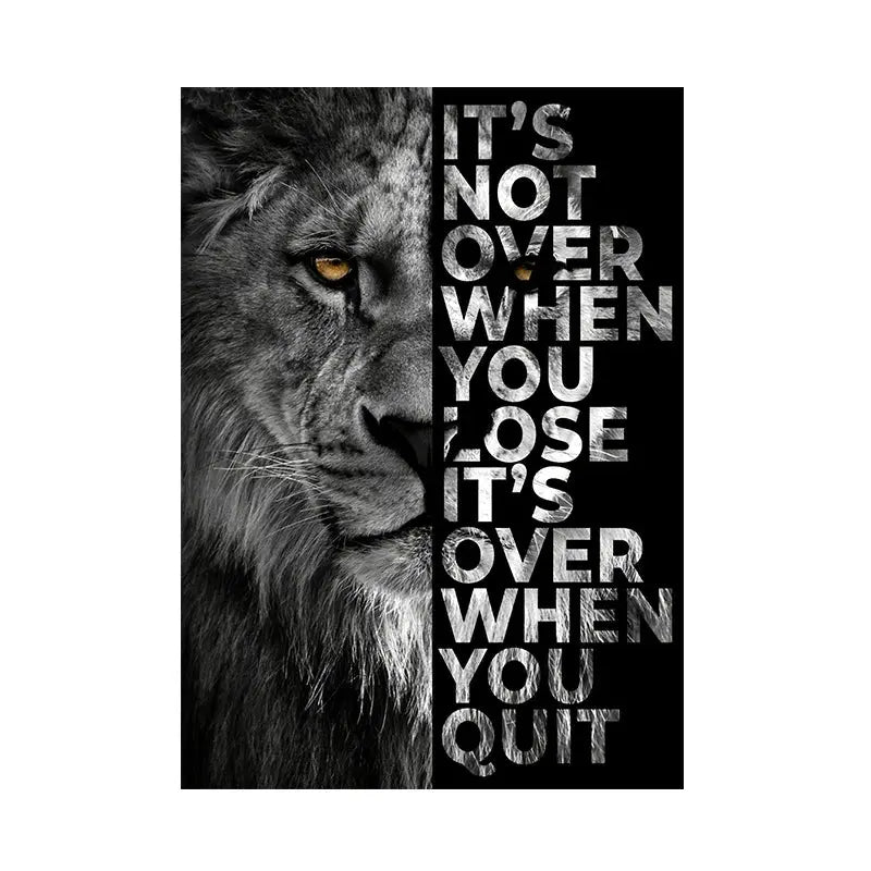 Animal Motivational Quotes Posters Wealthy Workbooks