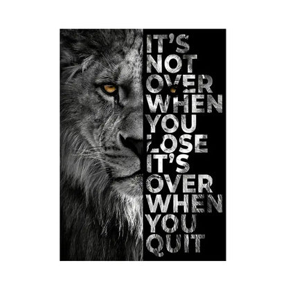 Animal Motivational Quotes Posters Wealthy Workbooks