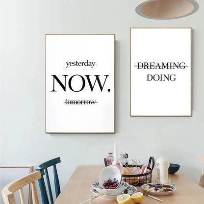Motivational Quote Art Posters