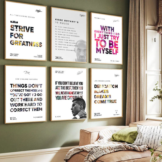 Motivational Sports Quote Posters