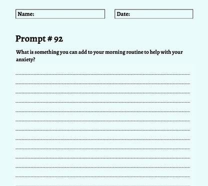 200 Mental Health Prompts Journal Wealthy Workbooks