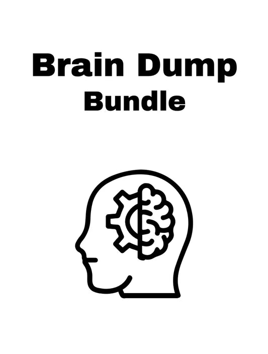 Brain Dump Bundle Workbook Wealthy Workbooks