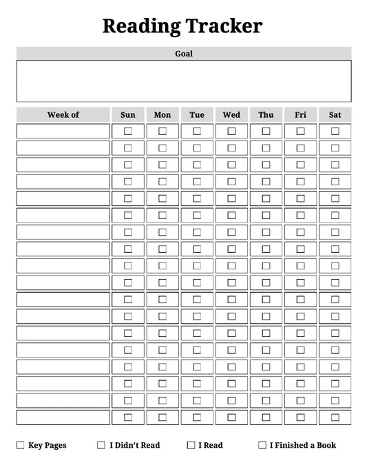 Digital Reading Journal Wealthy Workbooks