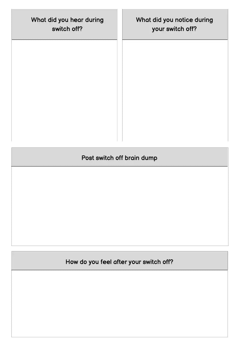 Switch Off Journal Wealthy Workbooks