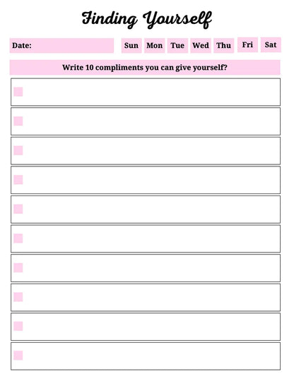 Self-Discovery Journal Wealthy Workbooks