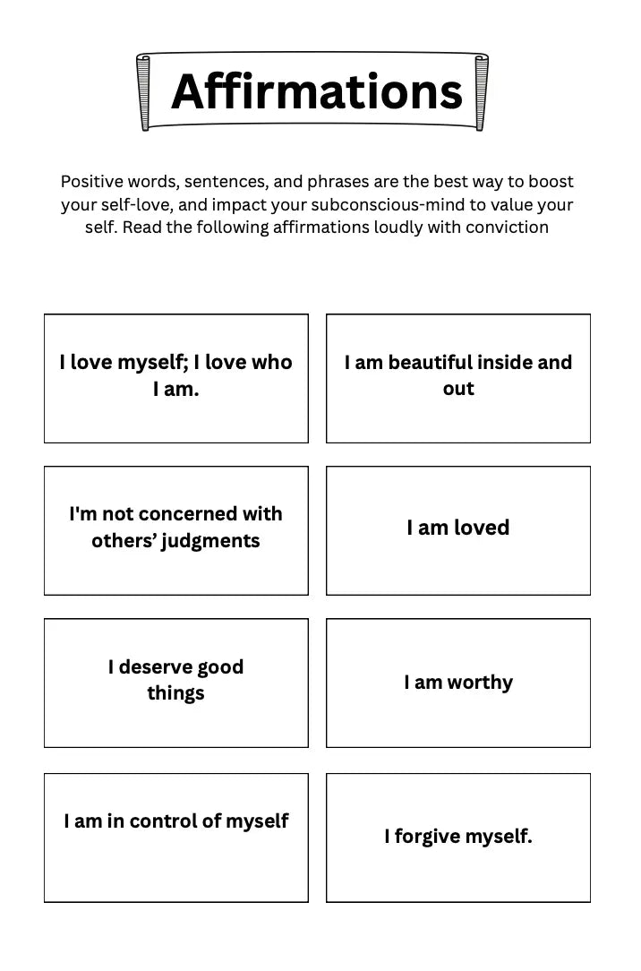 Self Love Workbook Wealthy Workbooks