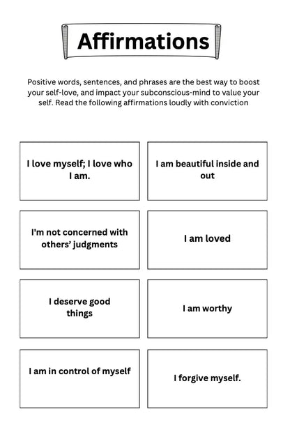 Self Love Workbook Wealthy Workbooks