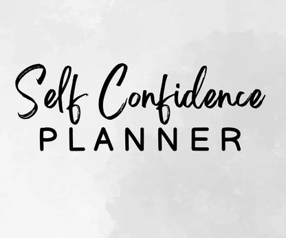 Self Confidence Planner Wealthy Workbooks