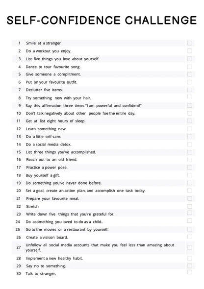 Self Confidence Planner Wealthy Workbooks