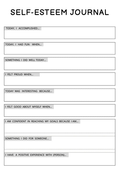 Self Confidence Planner Wealthy Workbooks