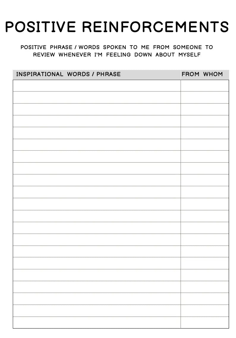 Self Confidence Planner Wealthy Workbooks