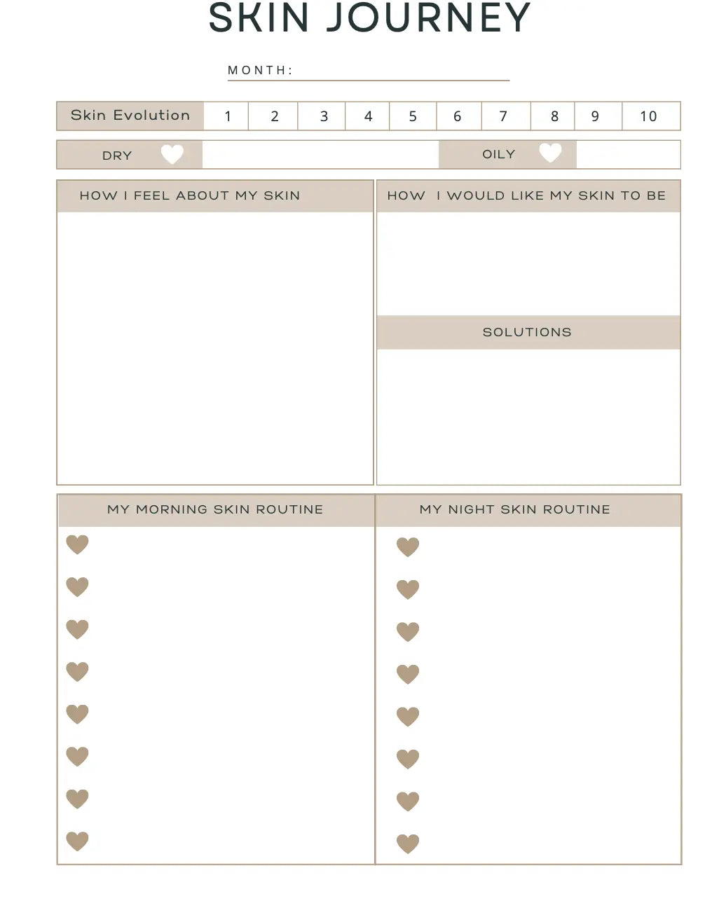 Self Care & Skin Care Planner Wealthy Workbooks