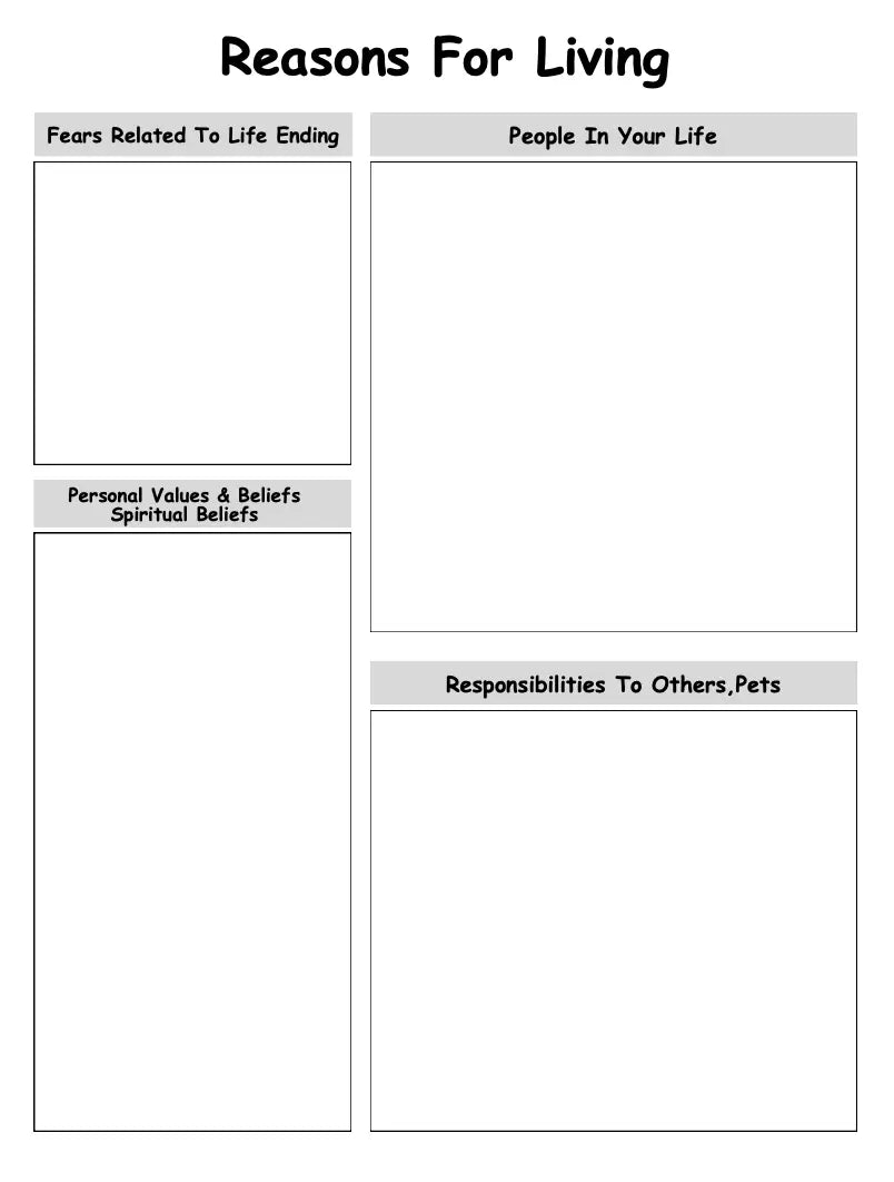 Safety Crisis Plan Journal Wealthy Workbooks