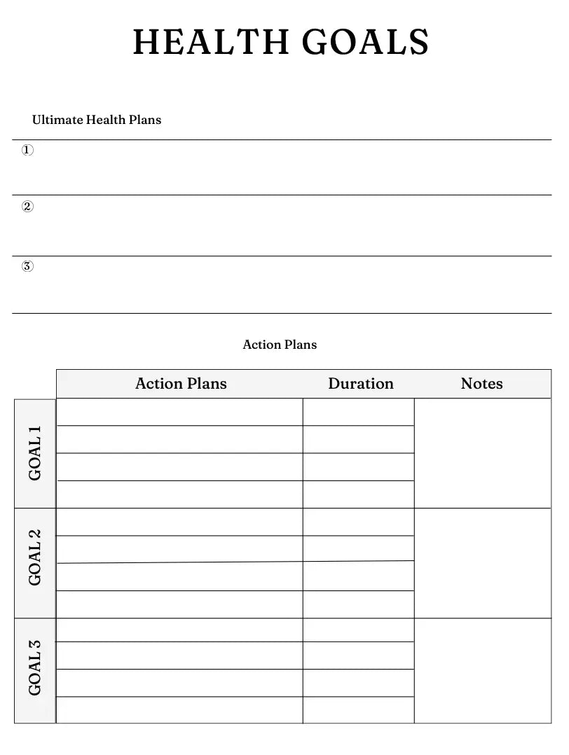Nutrition Planner Wealthy Workbooks