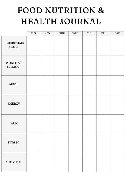 Nutrition Planner Wealthy Workbooks