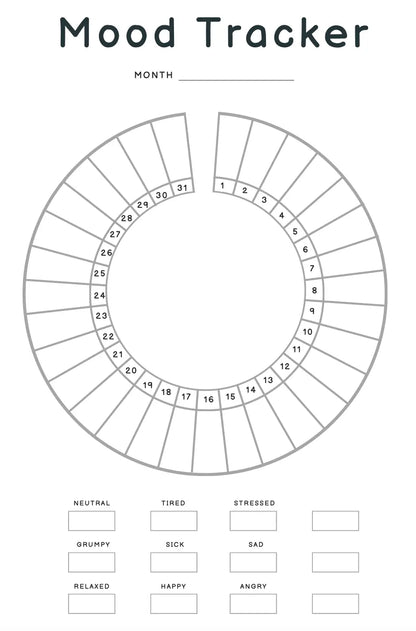 Mood Tracker Wealthy Workbooks