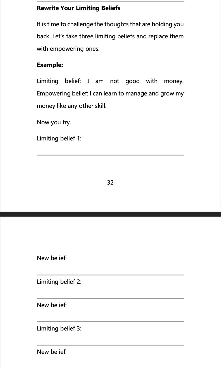 Rich Thinking: A Workbook Inspired by Rich Dad Poor Dad Wealthy Workbooks