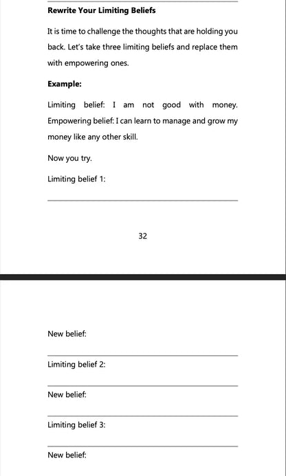 Rich Thinking: A Workbook Inspired by Rich Dad Poor Dad Wealthy Workbooks