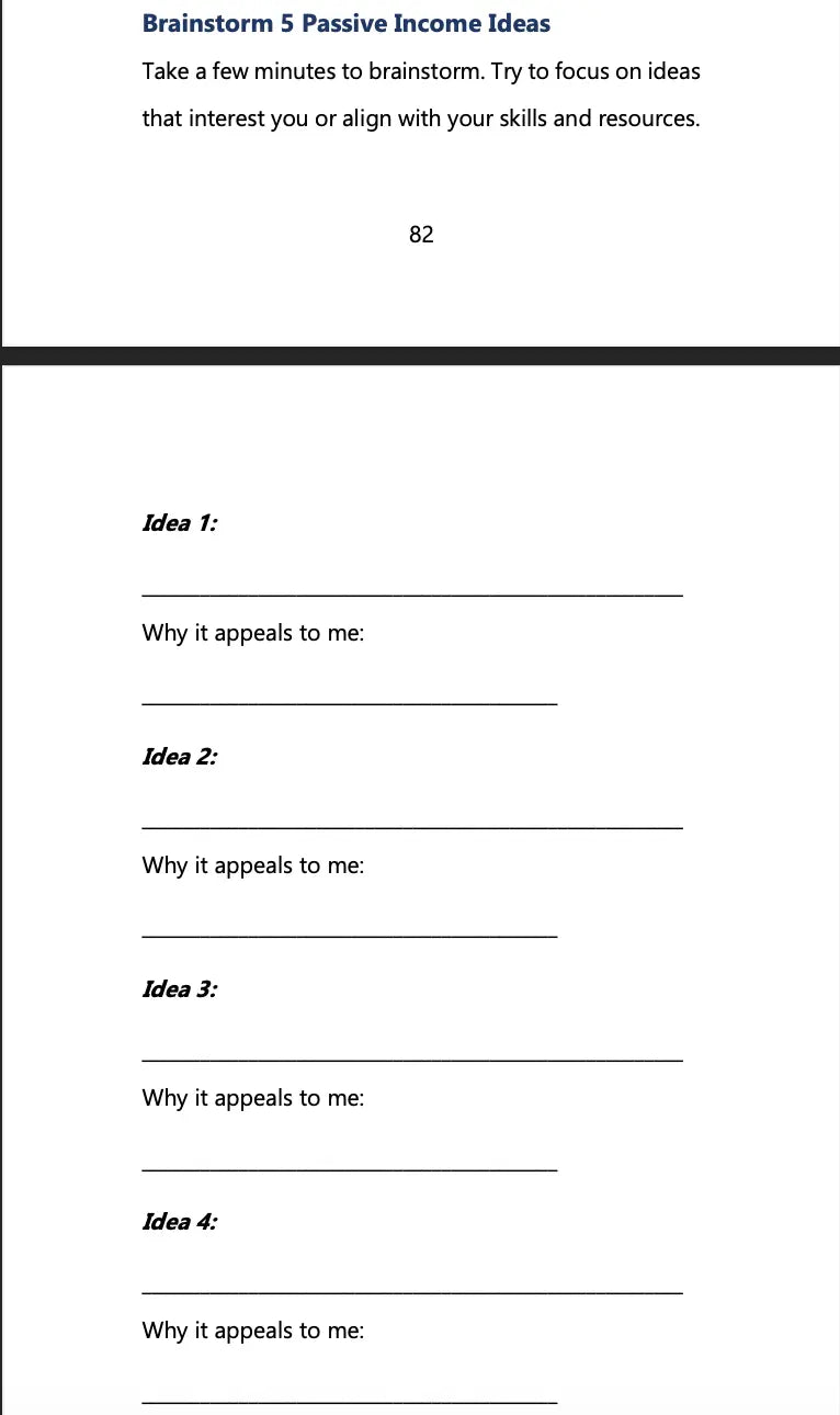 Rich Thinking: A Workbook Inspired by Rich Dad Poor Dad Wealthy Workbooks