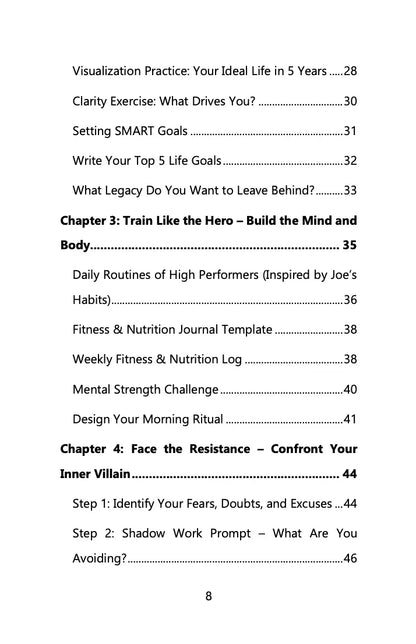 Be The Hero Of Your Own Movie - A Workbook Inspired by Joe Rogan Wealthy Workbooks