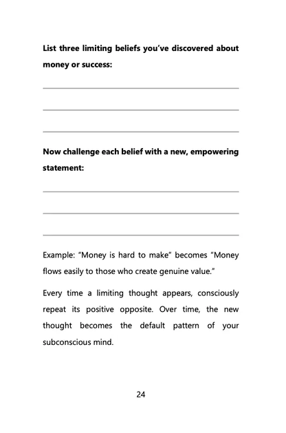 Think and Act Rich - A Workbook Inspired by Napoleon Hill Wealthy Workbooks