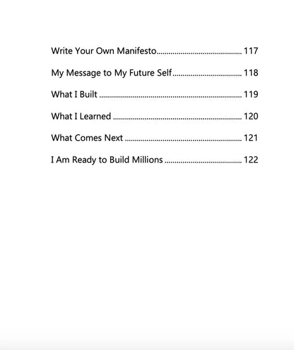 Building Millions - A Workbook Inspired by Mark Zuckerberg